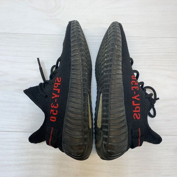 Adidas Yeezy Boost 350 V2 Bred Core Black Solar Red CP9652 Mens Size 6 main image 7